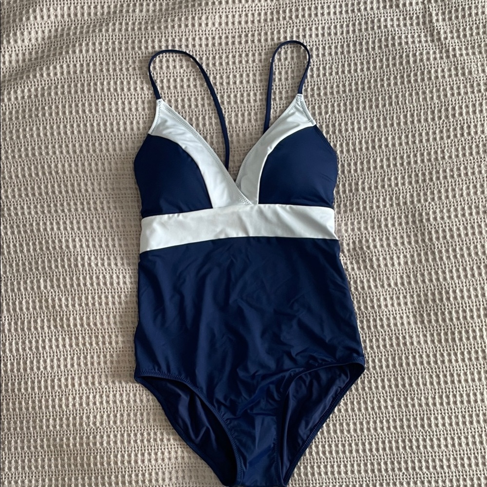 Vineyard Vines Navy and White Swimsuit